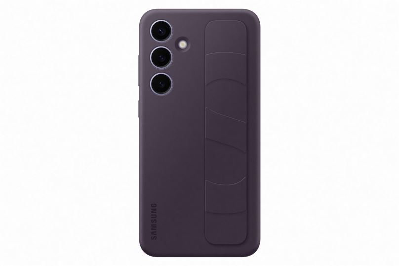 Kryt na mobil Samsung Galaxy S24+ Zadní kryt s poutkem Dark Violet