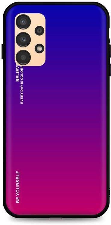 Kryt na mobil TopQ Kryt LUXURY Samsung A13 pevný duhový fialový 72310