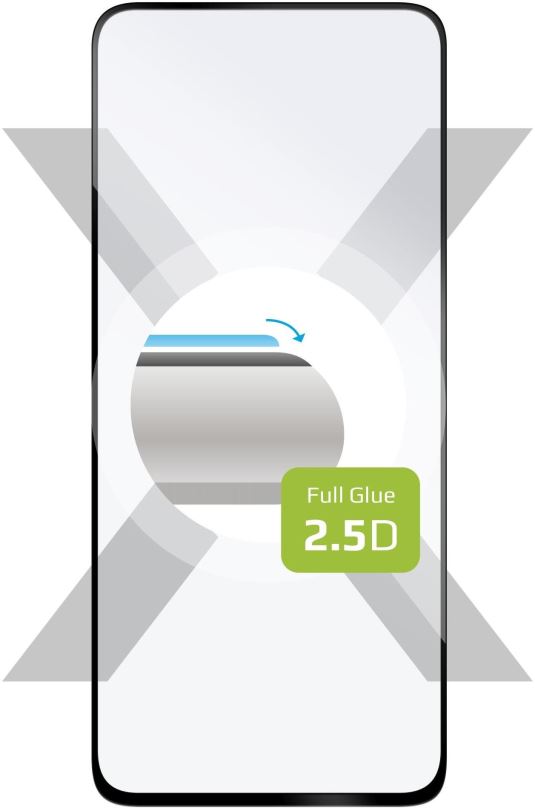 Ochranné sklo FIXED FullGlue-Cover pro Realme 8s 5G černé