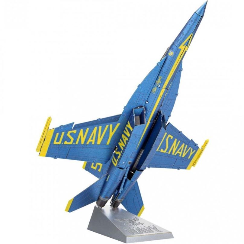 3D puzzle Metal Earth Luxusní ocelová stavebnice Blue Angels F/A 18 Super Hornet