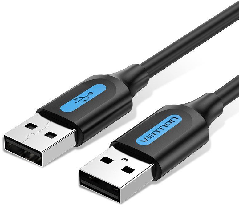 Datový kabel Vention USB 2.0 Male to USB Male Cable 3m Black PVC Type