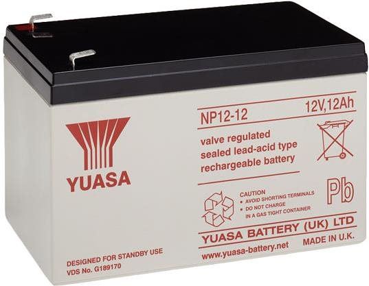 Baterie pro záložní zdroje YUASA 12V 12Ah bezúdržbová olověná baterie NP12-12