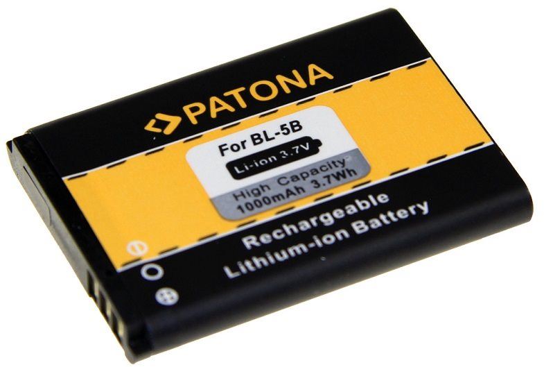 Baterie pro mobilní telefon PATONA pro Nokia BL-5B 1000mAh 3.7V Li-Ion