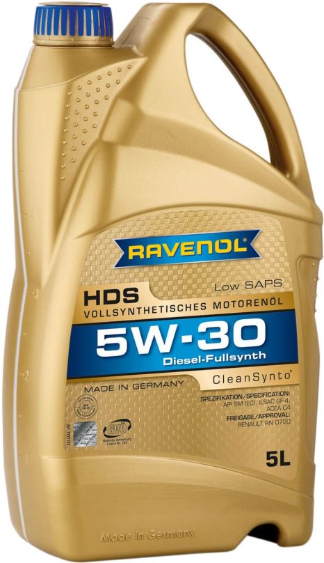 Motorový olej RAVENOL HDS Hydrocrack Diesel Specific 5W-30; 5 L