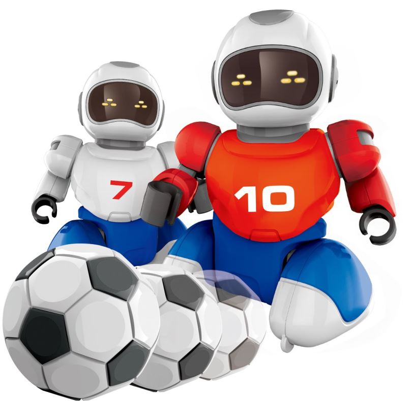 Robot Robot s míčkem na dálkové ovládní, 2 ks + 2 branky