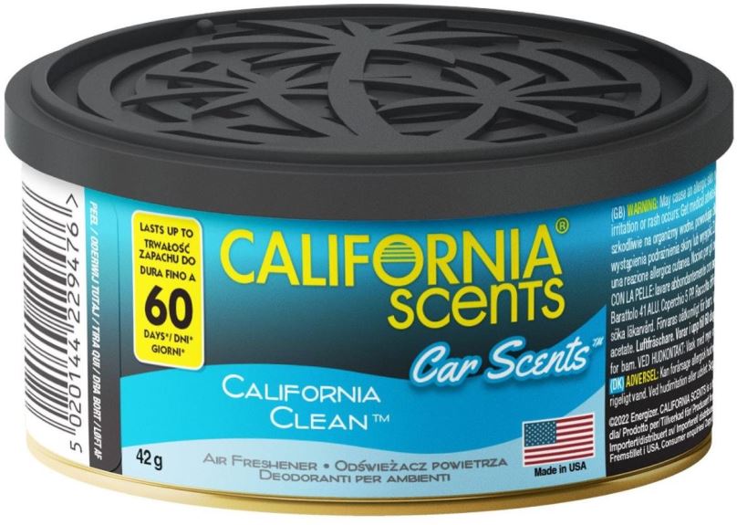 Vůně do auta California Scents, vůně California Clean