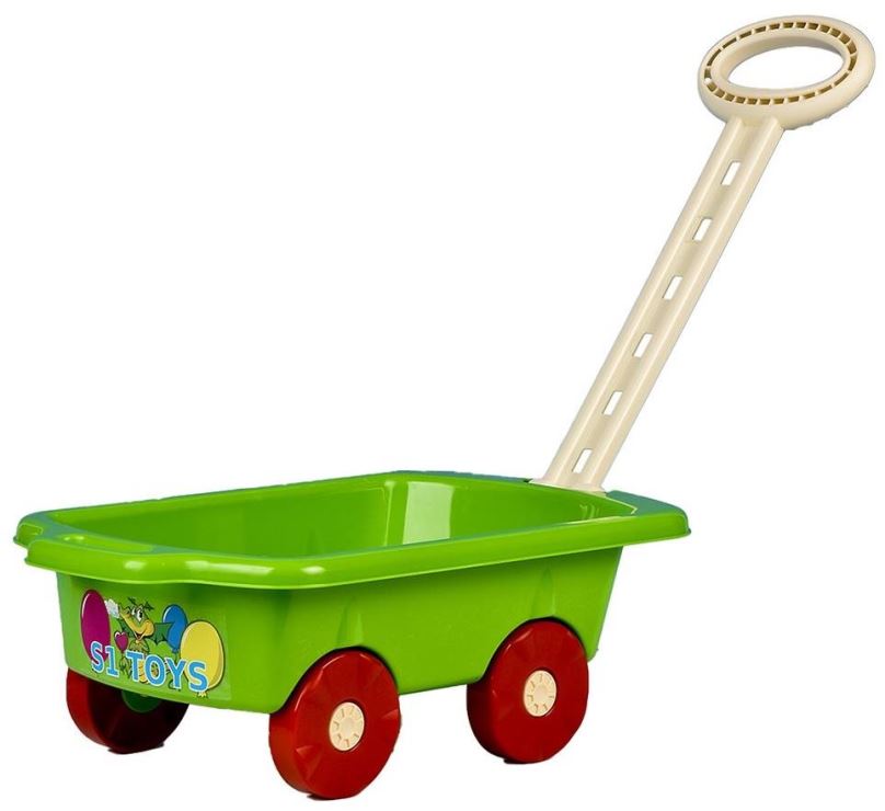 Dětský vozík BAYO Dětský vozík Vlečka 45 cm - zelený