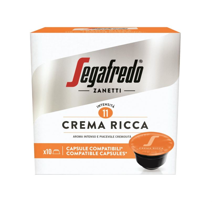 Kávové kapsle Segafredo Crema Rica kapsle DG 10 porcí