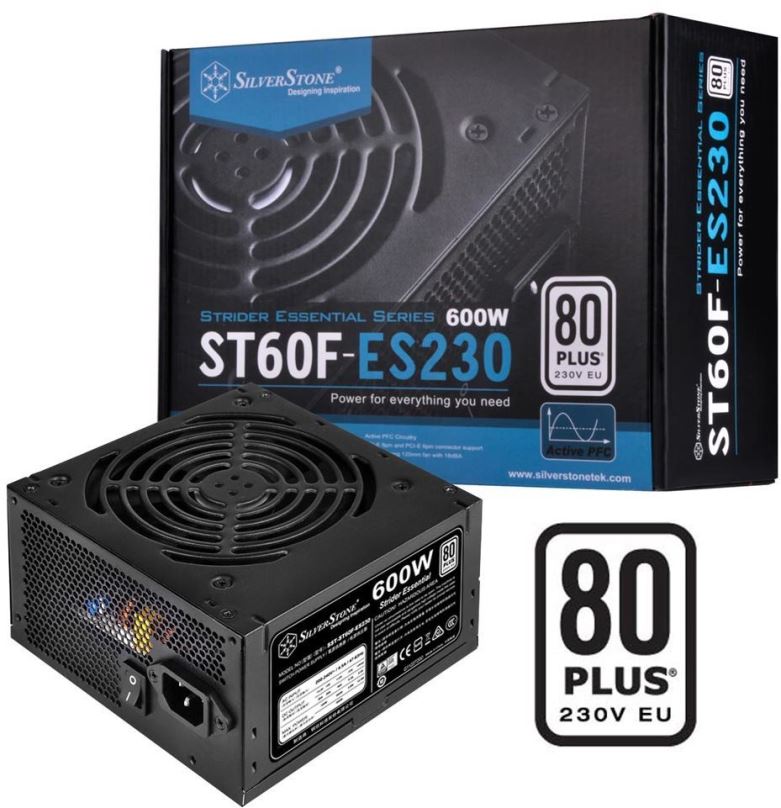 Počítačový zdroj SilverStone Strider Essential 80Plus ST60F-ES230 600W
