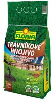 Trávníkové hnojivo AGRO Trávníkové hnojivo - s odpuzujícím účinkem proti krtkům FLORIA, 2.5kg