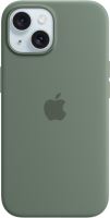 Kryt na mobil Apple iPhone 15 Silikonový kryt s MagSafe cypřišově zelený