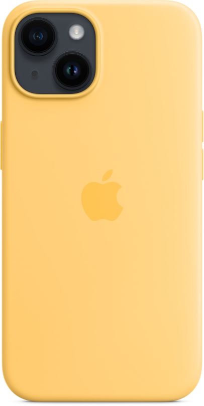 Kryt na mobil Apple iPhone 14 Silikonový kryt s MagSafe slunečně žlutý