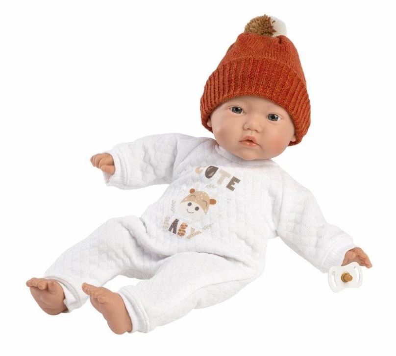 Panenka Llorens 63304 Little Baby - realistická panenka s měkkým látkovým tělem - 32 cm