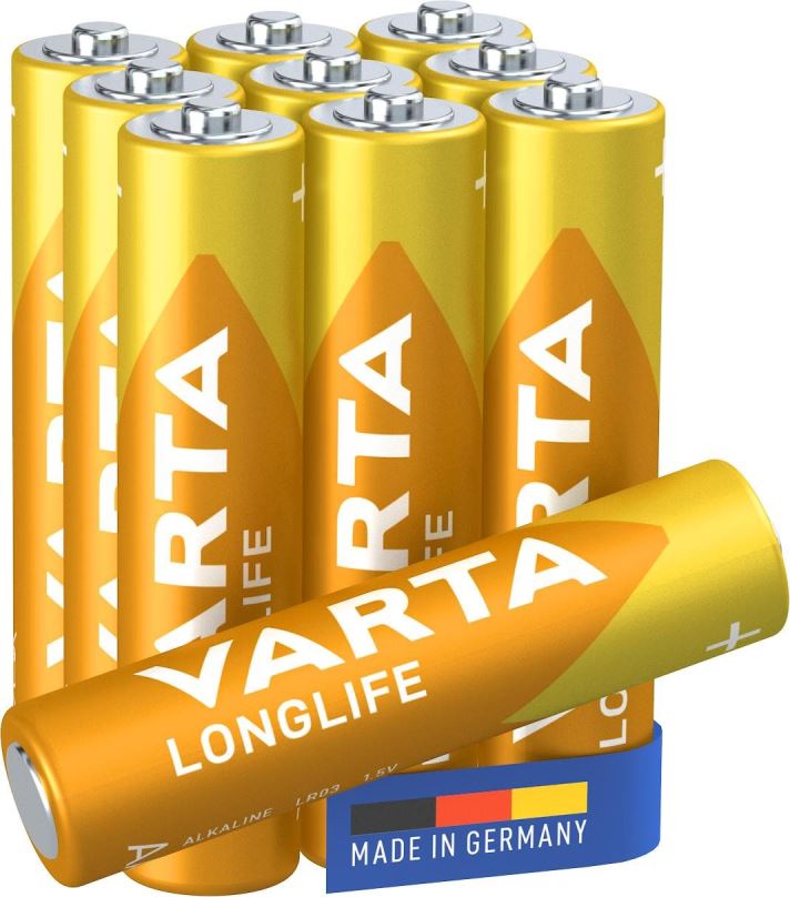 Jednorázová baterie VARTA alkalická baterie Longlife AAA 10ks