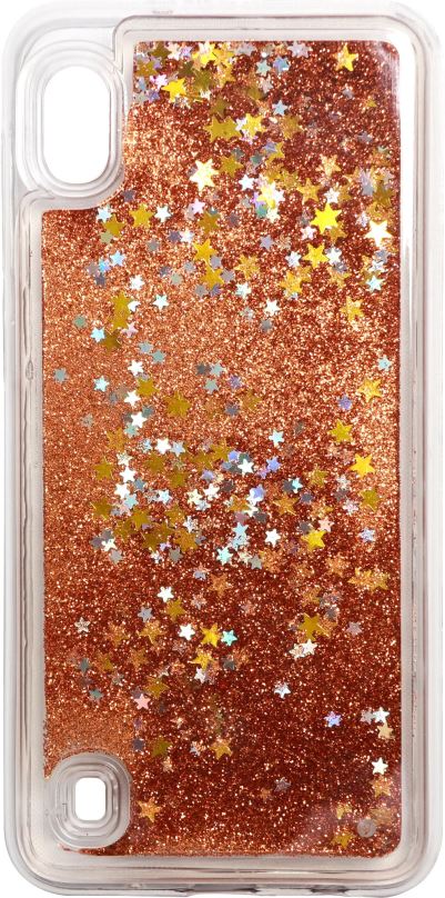 Kryt na mobil iWill Glitter Liquid Star Case pro Samsung Galaxy A10 Rose Gold
