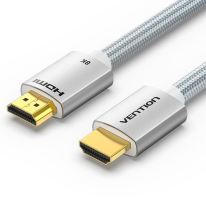 Video kabel Vention HDMI 2.1 Cable 8K 2M Silver Aluminum Alloy Type