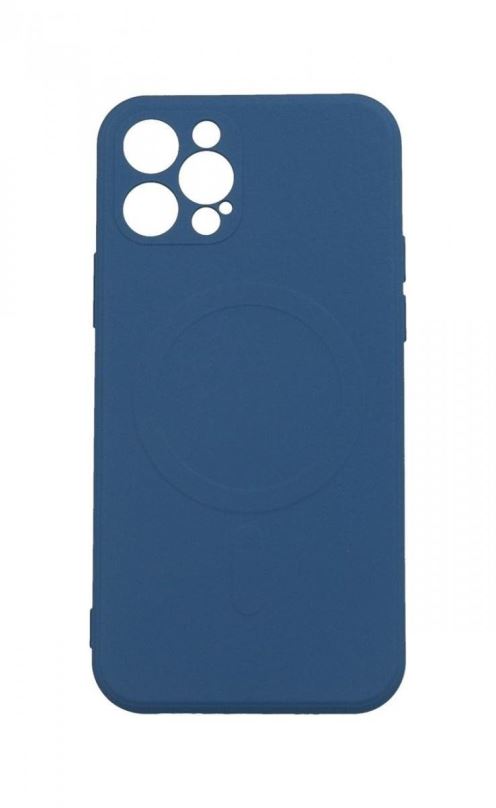 Kryt na mobil TopQ Kryt iPhone 12 Pro s MagSafe tmavě modrý 85007