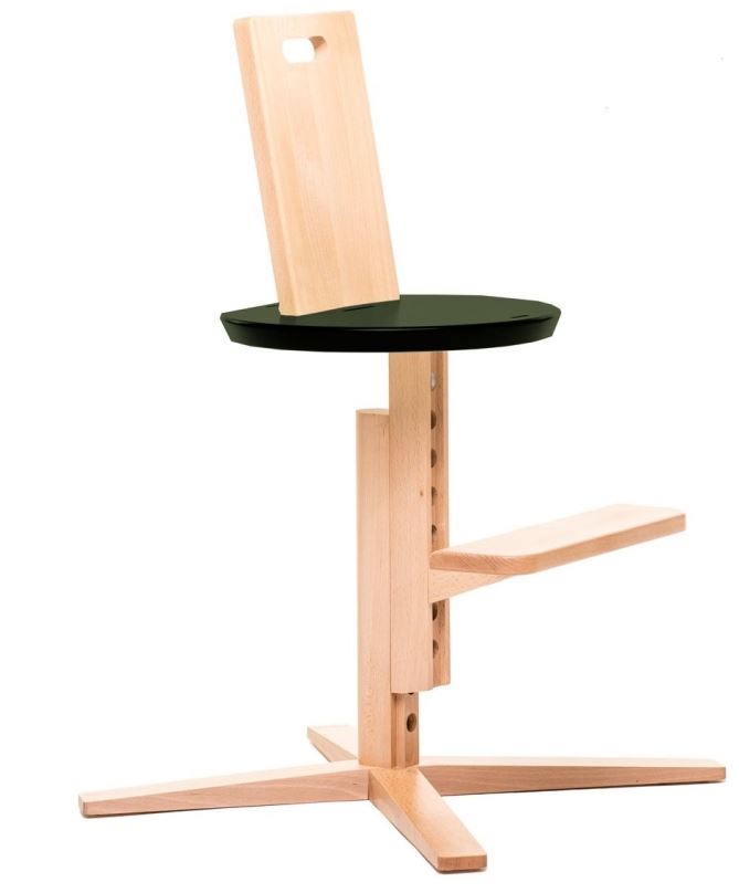 Jídelní židlička FROC jídelní židle Černá