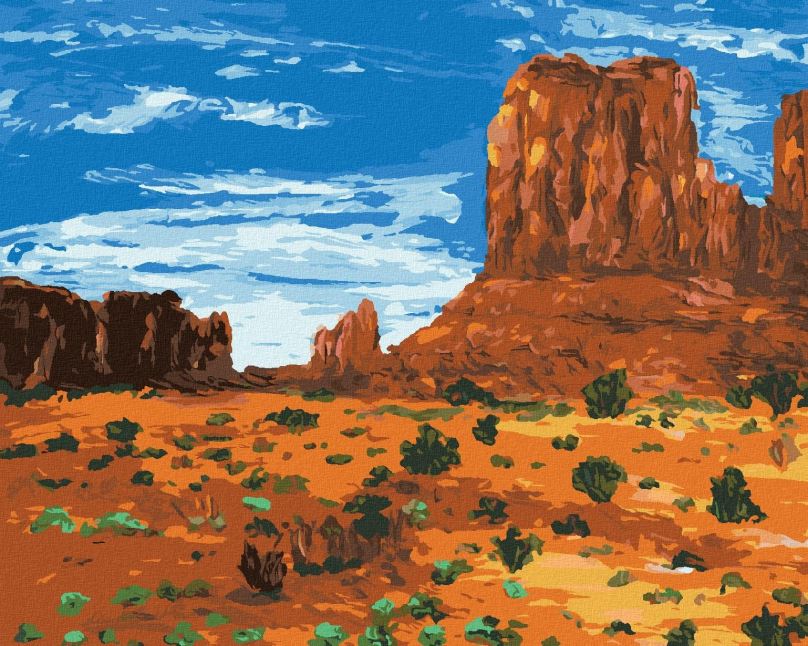 Malování podle čísel Arizona národní park, 80x100 cm, bez rámu a bez vypnutí plátna