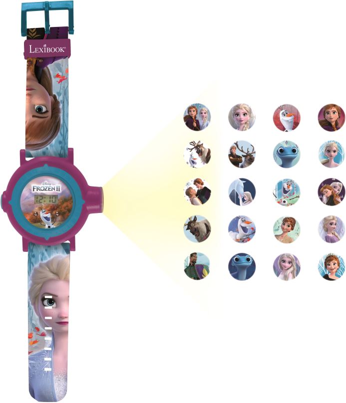 Dětské hodinky Lexibook Frozen Digitální hodinky s projektorem
