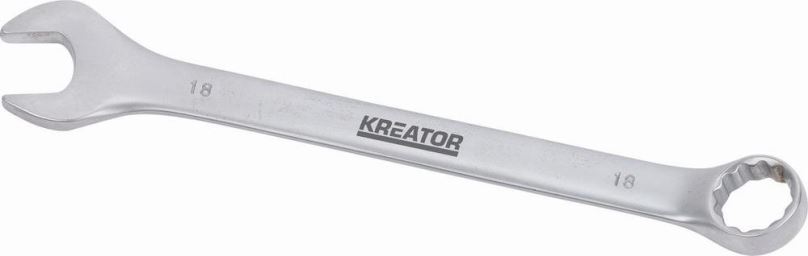Očkoplochý klíč Kreator KRT501213 Oboustranný klíč očko/otevřený 18 215mm