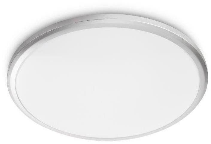Philips Spray CL260 LED koupelnové stropní svítidlo 1x17W | 1500lm | 2700K | IP44 - ochrana EyeComfort, stříbrná