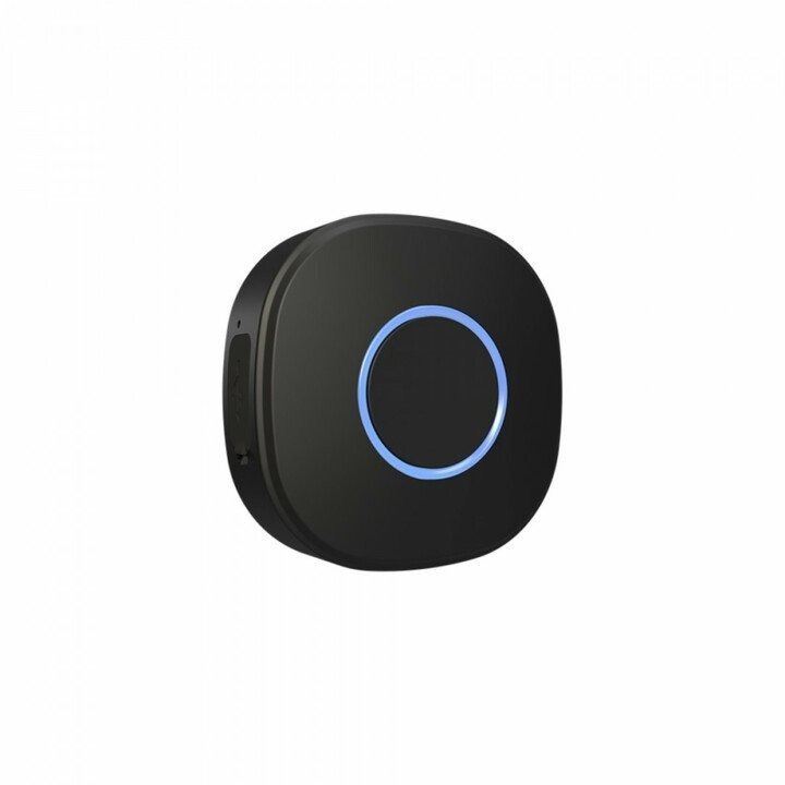 Chytré tlačítko Shelly Button 1, bateriové tlačítko, černé, WiFi