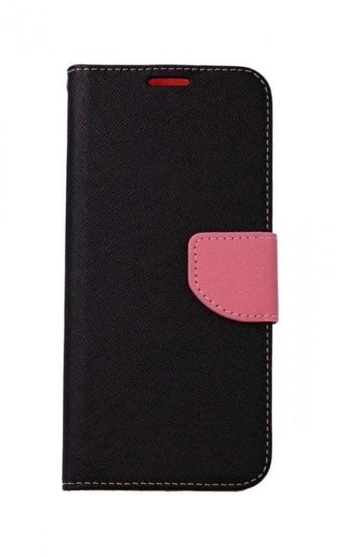 Pouzdro na mobil TopQ Samsung A22 knížkové černo-růžové 61305