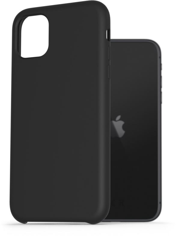 Kryt na mobil AlzaGuard Premium Liquid Silicone Case pro iPhone 11 černé