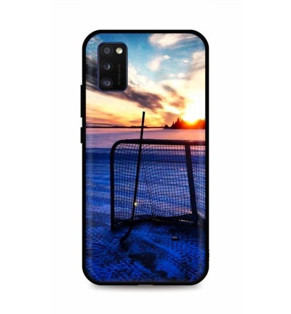 Kryt na mobil TopQ Samsung A41 silikon Hockey Sunset 52315