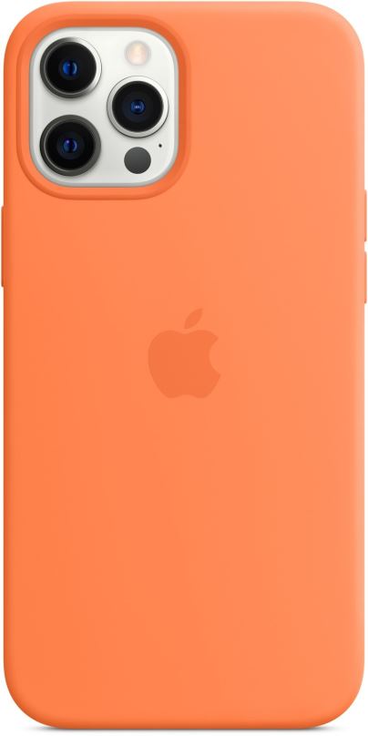 Kryt na mobil Apple iPhone 12 Pro Max Silikonový kryt s MagSafe kumkvatově oranžový