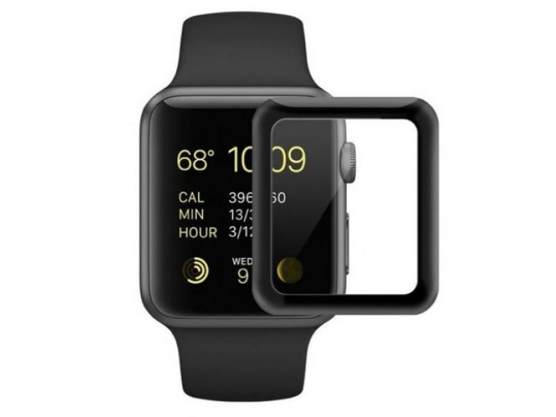 COTECi 4D sklo s celoplošným lepením s černým lemem pro Apple watch  38 mm