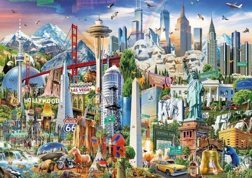 Puzzle Puzzle Divy Severní Ameriky 1500 dílků