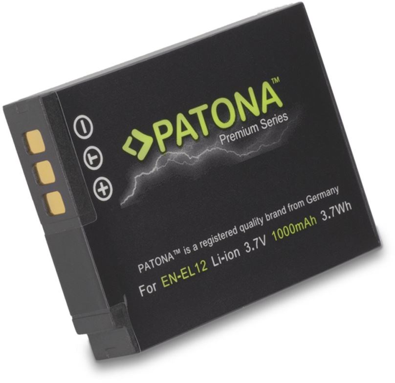 Baterie pro fotoaparát PATONA pro Nikon EN-EL12 1000mAh Li-Ion Premium