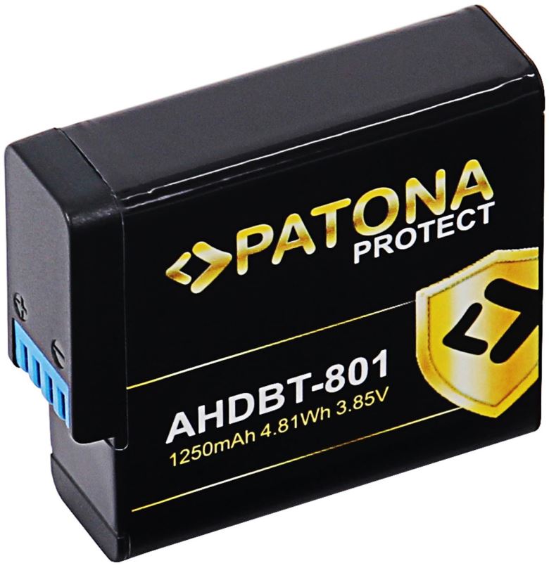 Baterie pro fotoaparát PATONA pro GoPro Hero 5/6/7/8 1250mAh Li-Ion Protect