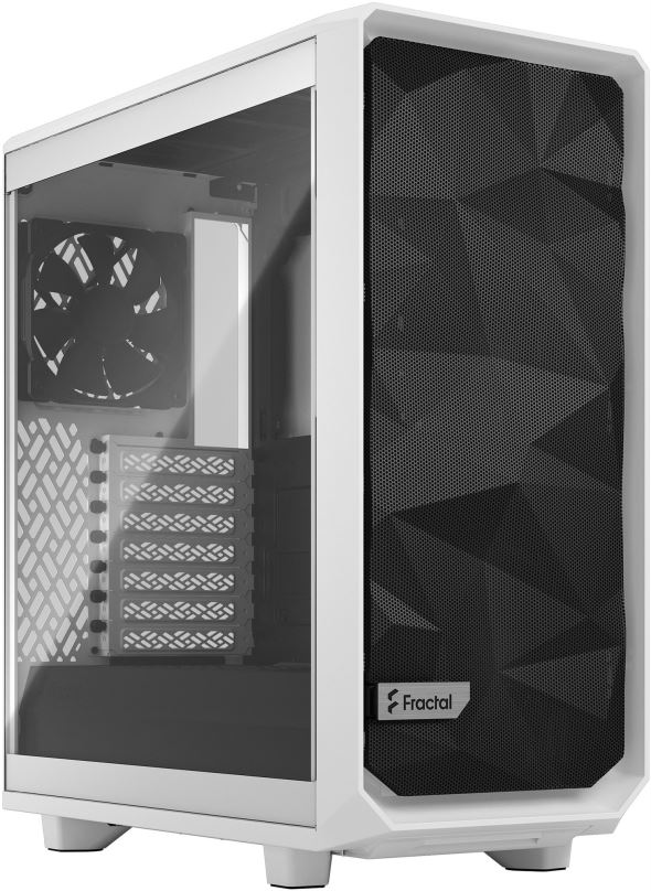 Počítačová skříň Fractal Design Meshify 2 Compact White TG Clear