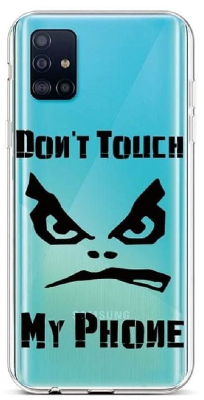 Kryt na mobil TopQ Samsung A51 silikon Don't Touch průhledný 47959