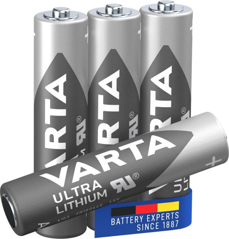 Jednorázová baterie VARTA lithiová baterie Ultra Lithium AAA 4ks