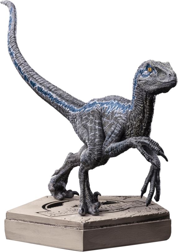 Figurka Jurassic World - Velociraptor Blue - Icons Iron Studio