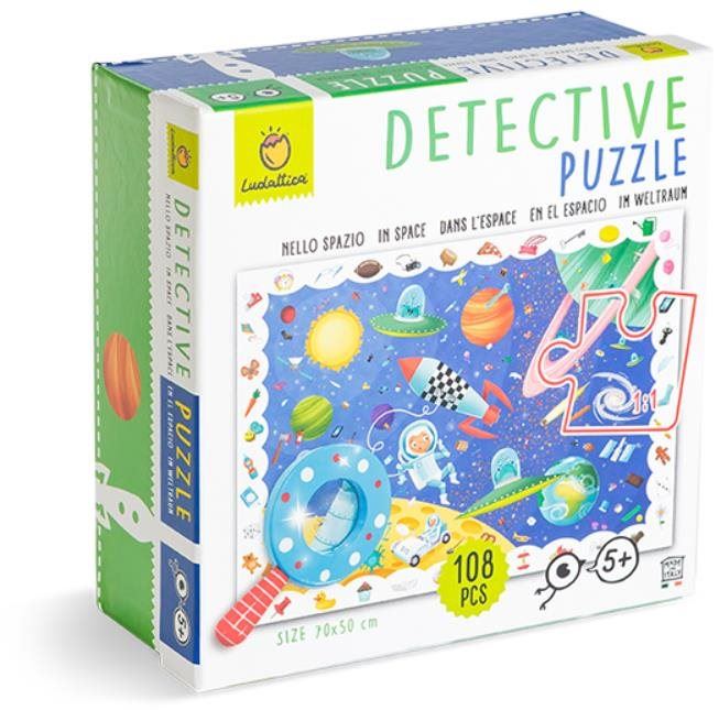 Puzzle Ludattica - Detektivní puzzle s lupou, Vesmír