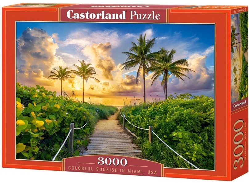 Puzzle CASTORLAND Puzzle Sunrise in Miami 3000 dílků