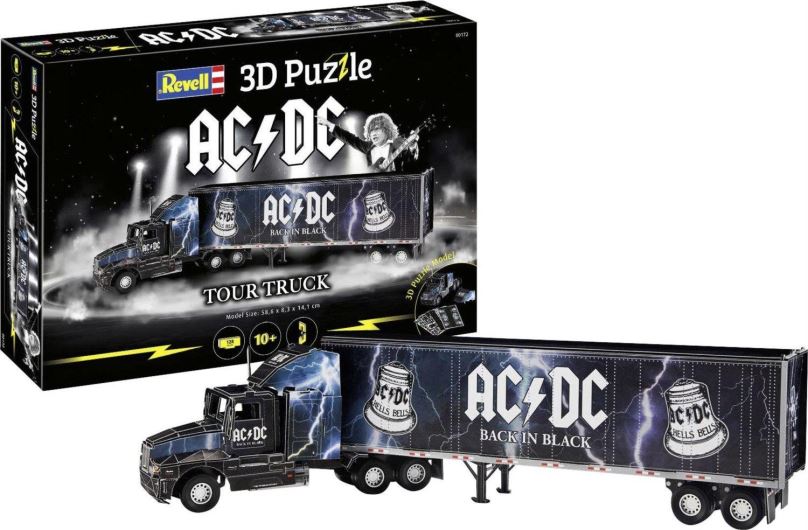3D puzzle REVELL Kamion s přívěsem AC/DC 128 dílků