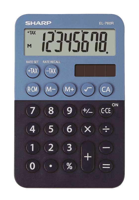 Kalkulačka SHARP EL-760R modro/černá