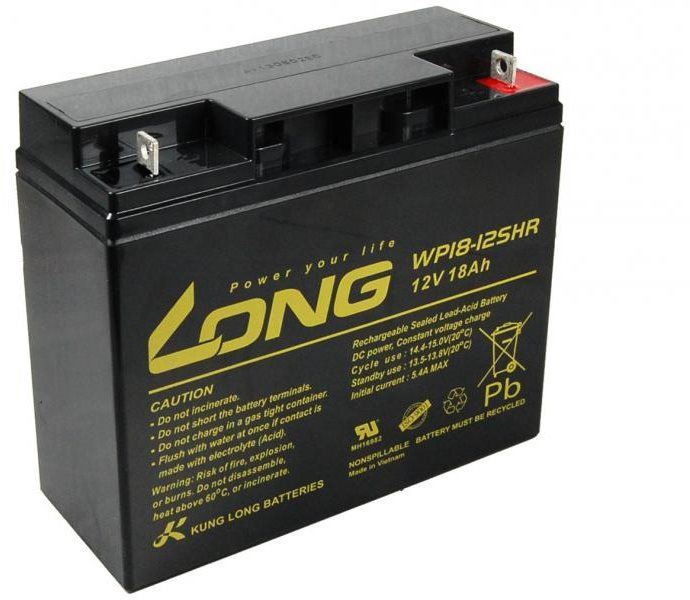 Baterie pro záložní zdroje Long 12V 18Ah olověný akumulátor HighRate F3 (WP18-12SHR)