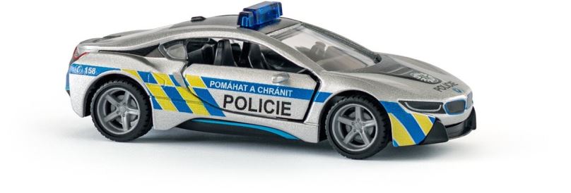 Kovový model Siku Super česká verze - policie BMW i8 LCI