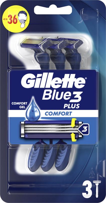 Holítka GILLETTE Blue3 Plus Comfort 3 ks