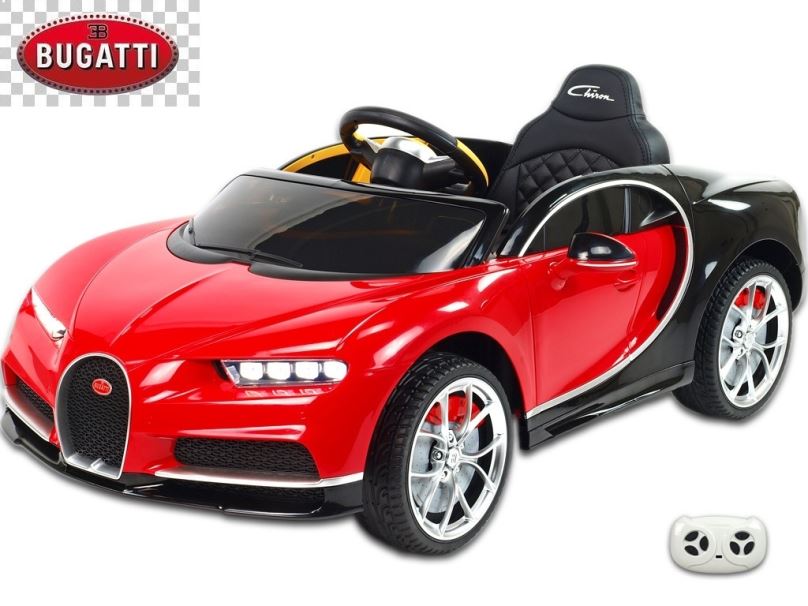 Elektrické auto pro děti Bugatti Chiron, červeno-černý