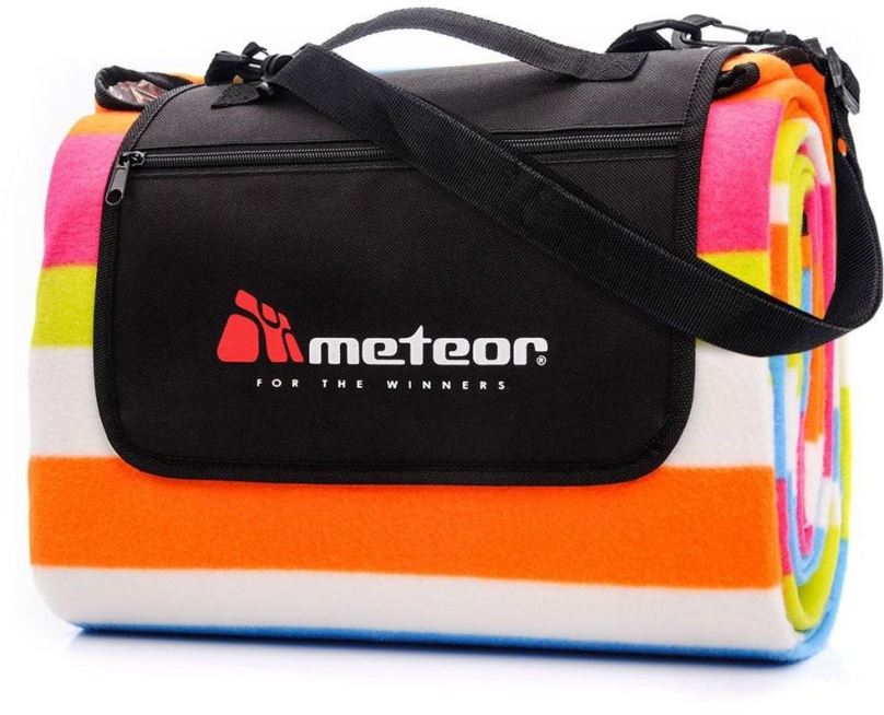 Pikniková deka MTR XL 180 x 200 cm, vícebarevné pruhy