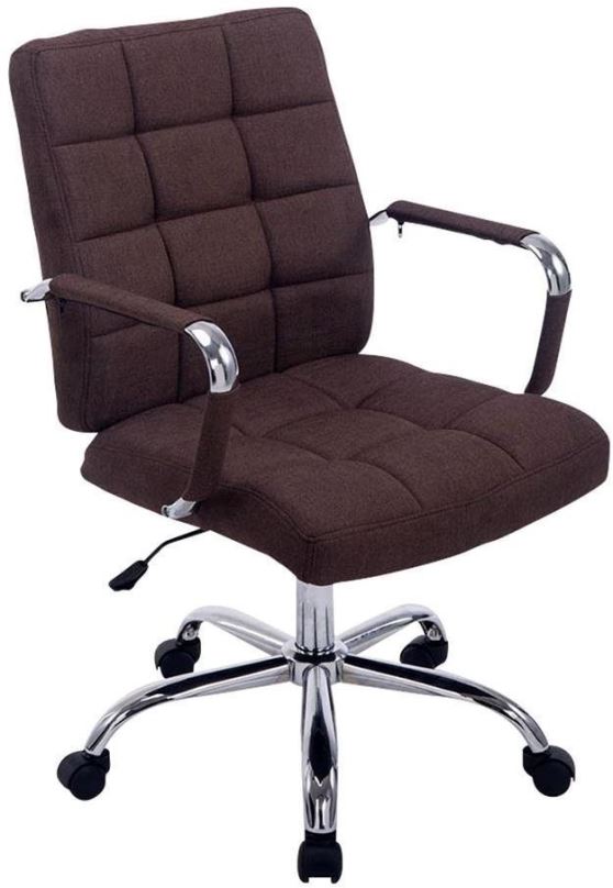 Kancelářská židle BHM GERMANY s područkami Lina 2 textil hnědá