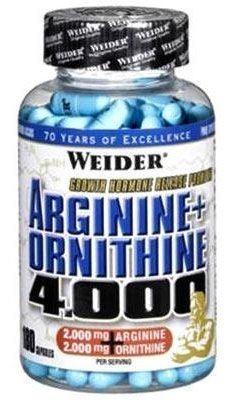 Aminokyseliny Weider Arginine + Ornithine 4000 180 kapslí